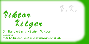 viktor kilger business card